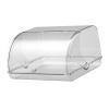 TUXCAXI Elegant Large-Capacity Bread Box with Roll-Top Lid, Transparent, 30 x 13 x 27 cm view 2