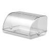 TUXCAXI Elegant Large-Capacity Bread Box with Roll-Top Lid, Transparent, 30 x 13 x 27 cm view 4