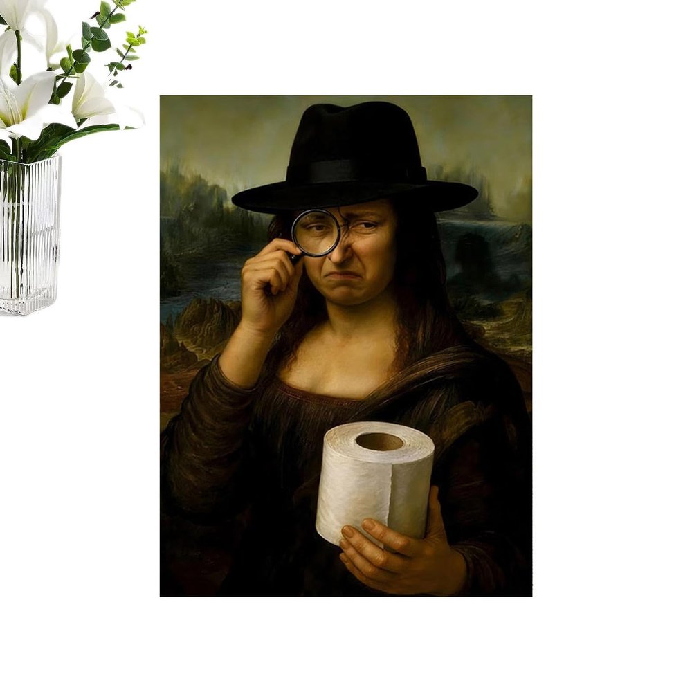 Generic Mona Lisa Bathroom Art