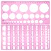 OSOLADY Set of 10 Circle Templates for Drawing, Geometric Ruler, Round Quilling Stencils view 1