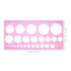 OSOLADY Set of 10 Circle Templates for Drawing, Geometric Ruler, Round Quilling Stencils view 2