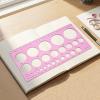 OSOLADY Set of 10 Circle Templates for Drawing, Geometric Ruler, Round Quilling Stencils view 4