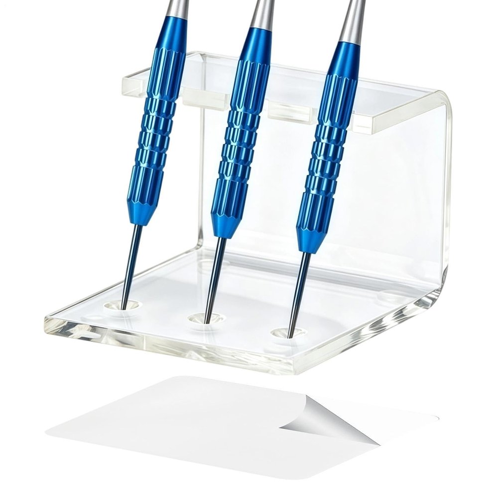 Steel-Tip Dart Holder, Clear Acrylic Storage