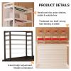Tqoiozxa 1/2/3-Tier Desktop Bookshelf with Pegboard, White, 2-Tier, 100 cm/39.3 in view 4