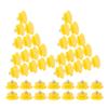 SWOOMEY 50-Piece Winter Ice Cleats for Shoes, Stainless Steel Spikes, Yellow Anti-Slip Shoe Crampons for Snow and Ice view 1