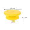 SWOOMEY 50-Piece Winter Ice Cleats for Shoes, Stainless Steel Spikes, Yellow Anti-Slip Shoe Crampons for Snow and Ice view 2