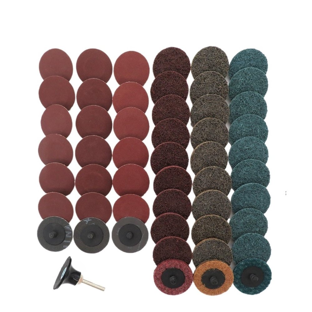 AYWTIUN Silicon Carbide Double-Sided Grinding Discs, 35/46/52 Pieces, 2-Inch Discs with Disc Pad Holder