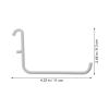 HOMOCONO 2-Piece White Iron Pegboard Hooks for Space-Saving Tool Storage and Retail Displays view 2