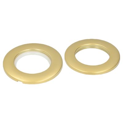 ZAICOLER Plastic Shower Curtain Rings, Durable Sound Dampener, 4 cm Inner Diameter (Matte Gold)