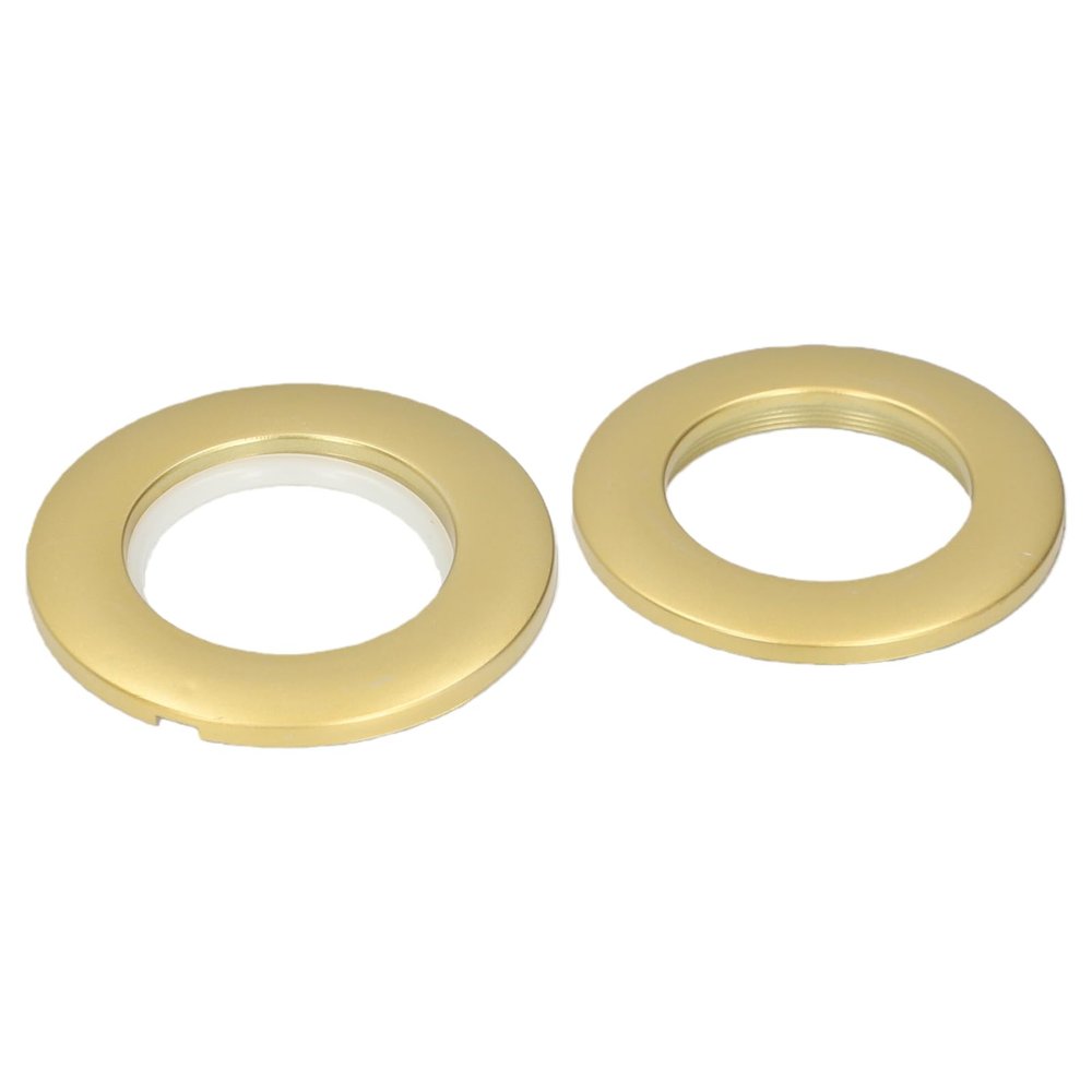 ZAICOLER Plastic Shower Curtain Rings, Durable Sound Dampener, 4 cm Inner Diameter (Matte Gold)