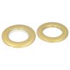 ZAICOLER Plastic Shower Curtain Rings, Durable Sound Dampener, 4 cm Inner Diameter (Matte Gold) view 1