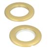 ZAICOLER Plastic Shower Curtain Rings, Durable Sound Dampener, 4 cm Inner Diameter (Matte Gold) view 2
