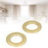 ZAICOLER Plastic Shower Curtain Rings, Durable Sound Dampener, 4 cm Inner Diameter (Matte Gold) view 3