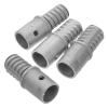 minkissy 4-Piece Metal Cleaning Rod Adapters, 19 mm Threaded Connection with Flexible Telescopic Extension view 1