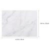 Rectangular Marble Sushi Board, Lightweight, White, for the Kitchen view 2
