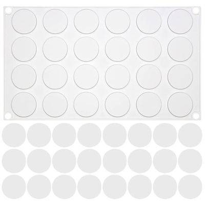 balacoo 24-Piece Round Silicone Wax Seal Mold