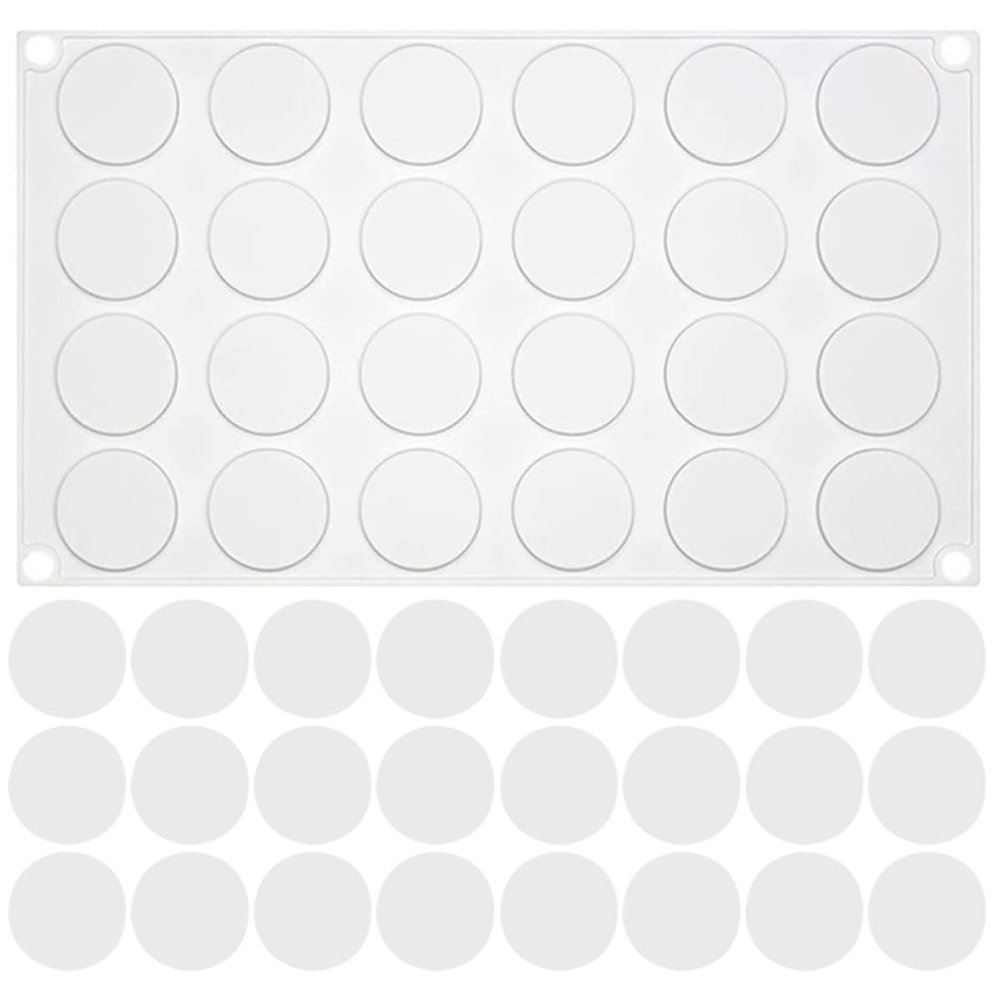 balacoo 24-Piece Round Silicone Wax Seal Mold