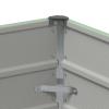 Homogen Pastel Green Planter Box, Galvanized Steel, 100 x 50 x 77 cm, Weather-Resistant, with Drainage view 4