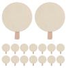 HOMOCONO 50 Round Photo Clips with Rustic Charm for DIY Crafts and Travel view 1