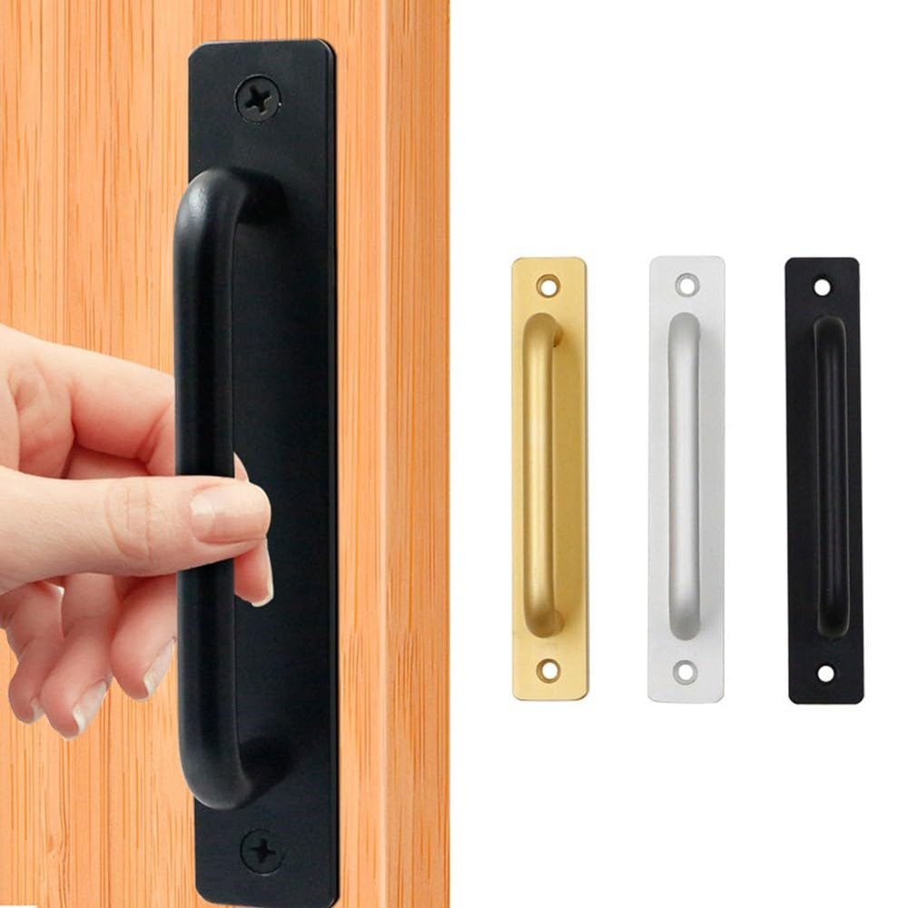 Helilyco Aluminum Sliding Handle, Brushed Finish, 212 x 25 mm