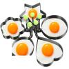 Stainless Steel Egg Mold Set, Flower Shape view 2
