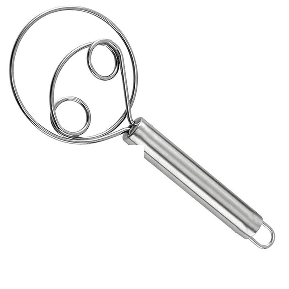 Helilyco Danish Dough Whisk, Stainless Steel