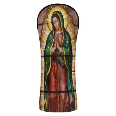 Golf Club Headcovers with Number Labels for Drivers and Fairway Woods, Mexican Guadalupe Catholic Christian Mary
