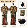 Golf Club Headcovers with Number Labels for Drivers and Fairway Woods, Mexican Guadalupe Catholic Christian Mary view 4
