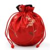 Satin Packaging Bags, Silk Brocade Satin Drawstring Jewelry Bags, Damask Gift Bags for Christmas and Weddings, Embroidered (3,10 Pcs) view 1
