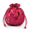 Satin Packaging Bags, Silk Brocade Satin Drawstring Jewelry Bags, Damask Gift Bags for Christmas and Weddings, Embroidered (3,10 Pcs) view 3