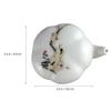 FRCOLOR 2-Piece Ceramic Water Dropper Set with Hand-Painted Plum Blossom Design for Calligraphy and Painting view 2