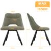LEWE Dining Set, 160 x 80 cm Wooden Dining Table with 4 360° Swivel Chairs view 2