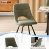 LEWE Dining Set, 160 x 80 cm Wooden Dining Table with 4 360° Swivel Chairs view 4