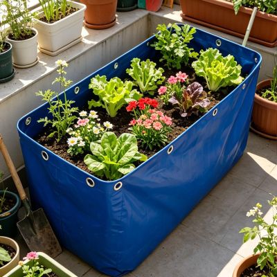 Leakproof Above-Ground Foldable Fish Pond, 5 × 3 × 1.2 m