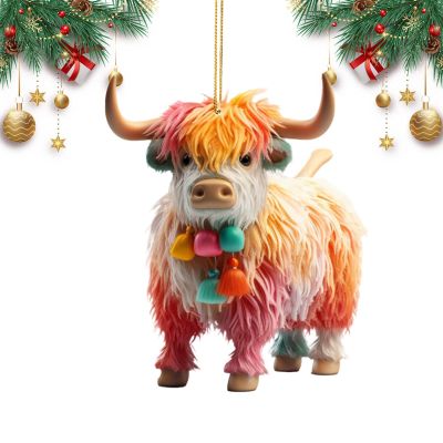 Highland Cow Car Charm