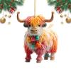 Highland Cow Car Charm view 1