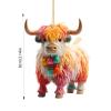 Highland Cow Car Charm view 4
