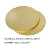 Solid Brass Disc Blanks, Conductive High-Strength Polished Brass Discs for Communication Equipment, 0.83 x 100–200 mm (1.5 x 200 mm) view 2