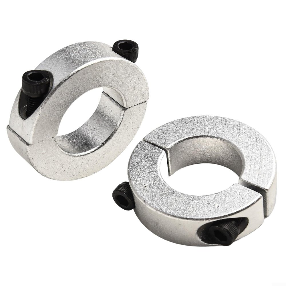 Heavy-Duty Double-Split Shaft Collar Clamp, 20–30 mm ID, Aluminum Retaining Collar Set (30 mm)