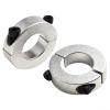 Heavy-Duty Double-Split Shaft Collar Clamp, 20–30 mm ID, Aluminum Retaining Collar Set (30 mm) view 1