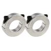 Heavy-Duty Double-Split Shaft Collar Clamp, 20–30 mm ID, Aluminum Retaining Collar Set (30 mm) view 4