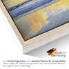 ARTLAND Canvas Print Sea Beach Sunset Panorama, 150 x 75 cm, with Shadow Gap Frame, Black or White view 4