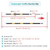 Adjustable Traffic Cone Connecting Bars, 1.2–2 m, Reflective, 40-Pack view 4