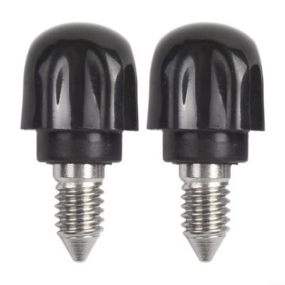2 Pack Black Plastic Fastening Screws
