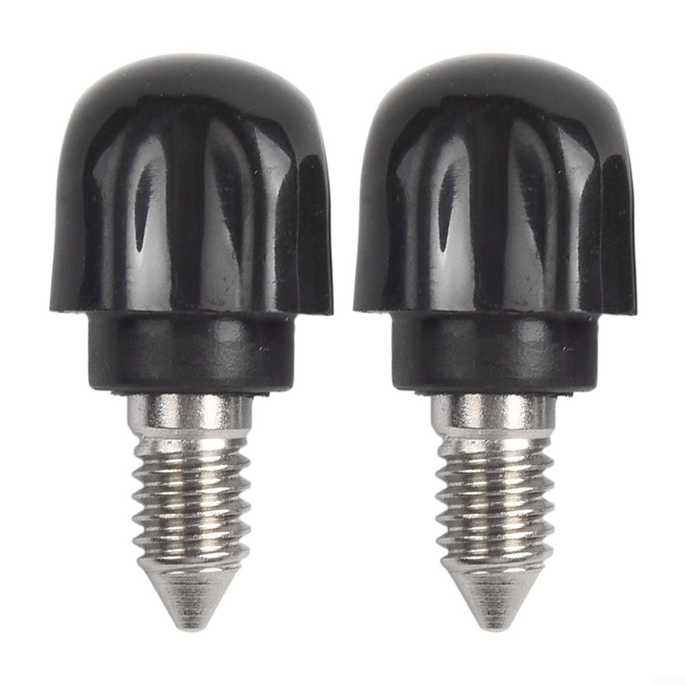 2 Pack Black Plastic Fastening Screws