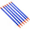 BEAZOOM Flexible Coolant Hose, 300 mm, with Round Nozzle for Lathes and CNC Milling Machines, Plastic L-Shaped Water Pipe, 12 mm Thread, 6-Pack view 1