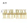 Quartz Clock Hand Replacement with DIY Roman and Arabic Numerals (Gold Roman) view 4