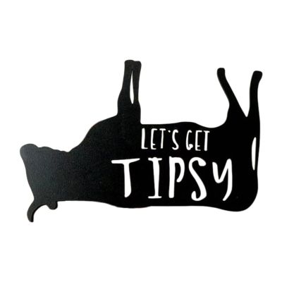 Fyrdyn Wooden Upside Down Cow Ornament