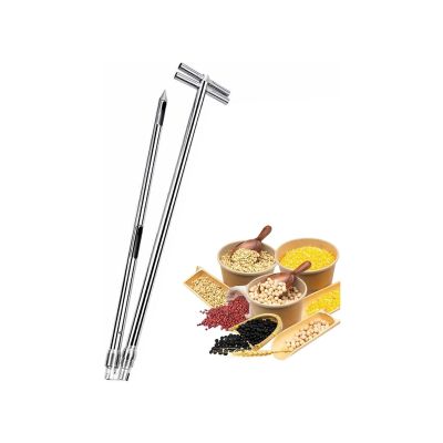 Stainless Steel Grain Sampling Probe for Cement and Fertilizer, 1.9 cm Slot, 3.8 × 299.7 cm