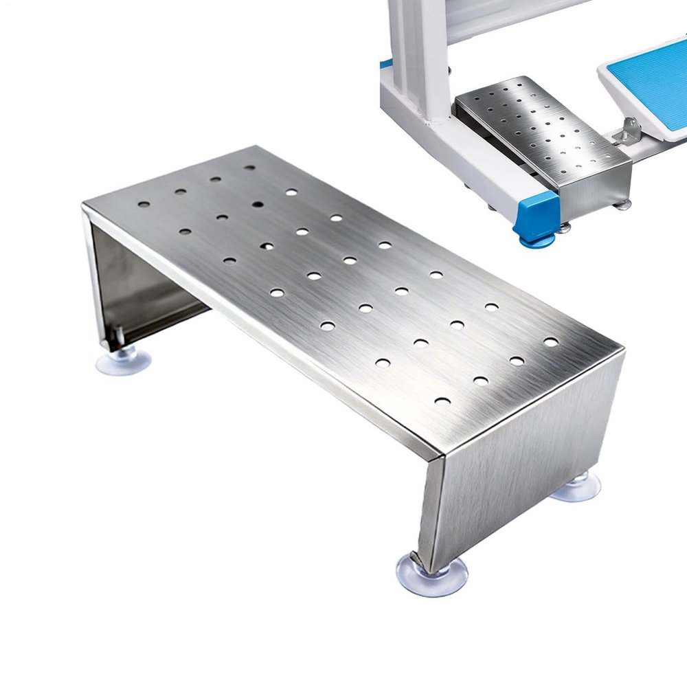 Sewing Machine Footrest | Ergonomic, Height-Adjustable Stainless Steel Stand with Foot Pedal Support